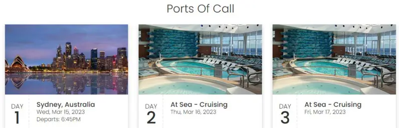 Australia Cruise March 2023