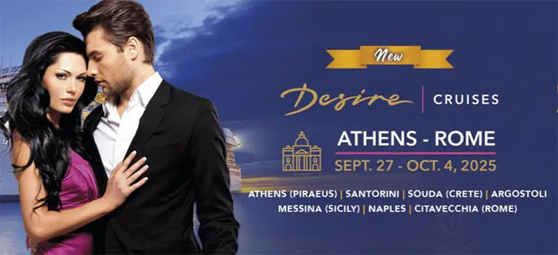 Desire Athens To Rome Cruise